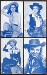 1940's Exhibits Cowgirls White Salutations Lot of 24