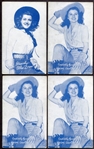 1940's Exhibits Cowgirls White Salutations Lot of 24