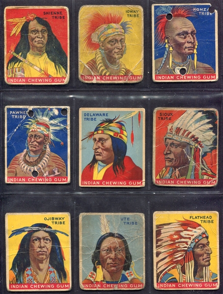 1947 Goudey Indian Gum Complete Set