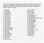 Baseball Autograph Collection 49 Different