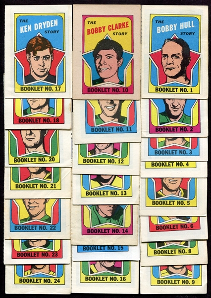 1971-72 Topps Hockey Booklets Complete Set