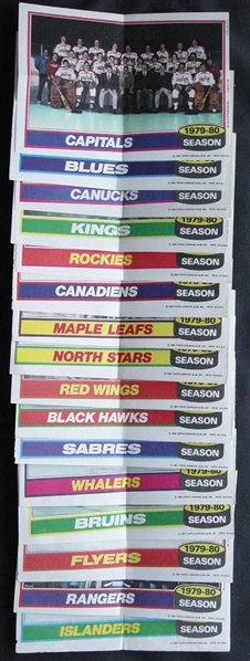1980-81 Topps Hockey Poster Complete Set