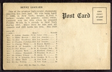 1921 Exhibits Boxer Benny Leonard