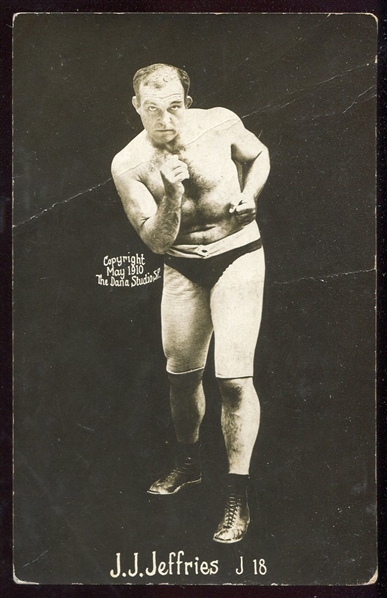 1910 Dana Studios Jim Jeffries RPPC