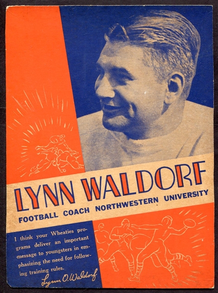1936 Wheaties Coaches Lynn Waldorf