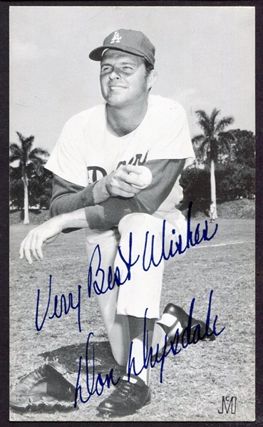 Don Drysdale J. D. McCarthy Facsimile Sig Postcard