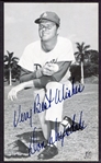 Don Drysdale J. D. McCarthy Facsimile Sig Postcard