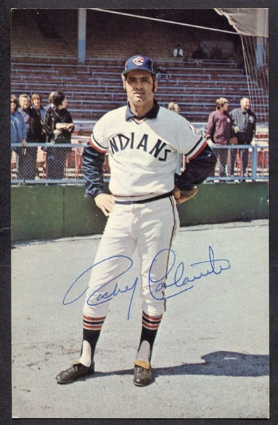 Rocky Colavito Autographed Post Card