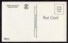 Rocky Colavito Autographed Post Card