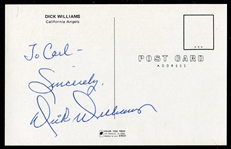 Dick Williams Autographed Post Card