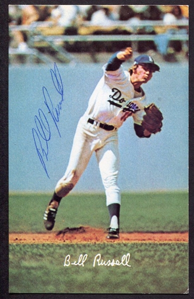 Bill Russell Autographed Post Card