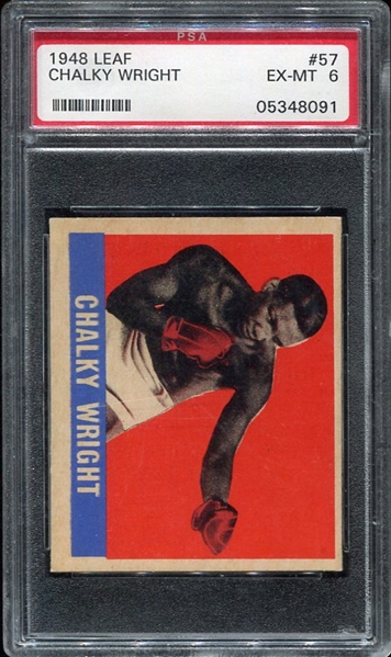 1948 Leaf Boxing Chalky Wright PSA 6