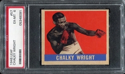 1948 Leaf Boxing Chalky Wright PSA 6