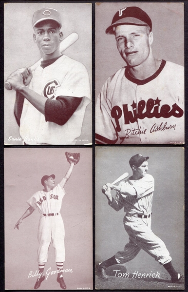 1947-66 Exhibits 7 Different w/HOFers & Variations