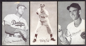 1947-66 Exhibits 7 Different w/HOFers & Variations
