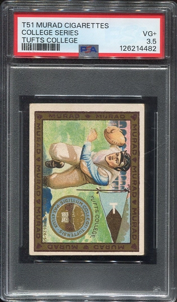 T51 Murad Tufts College Football PSA 3.5