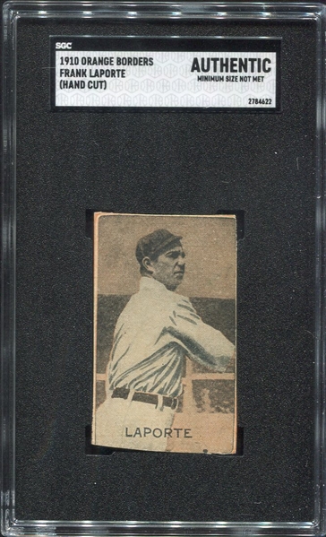 1910 Orange Borders Frank Laporte SGC AUT