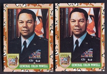 General Colin Powell Signed Desert Storm Cards