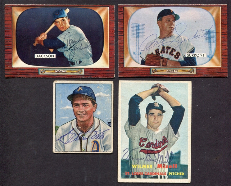 1950s Signed Cards Valo Surkont Jackson & Mizell