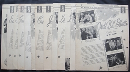 1944 Dixie Lid Movie Stars Premiums 13 Different