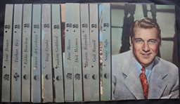1945 Dixie Lid Movie Stars Premiums 11 Different