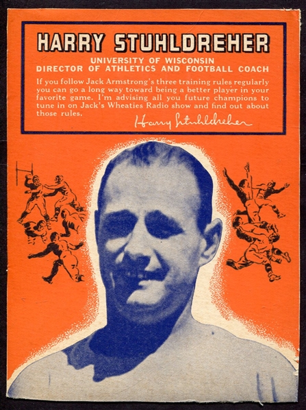 1936 Wheaties Coaches Harry Stuhldreher