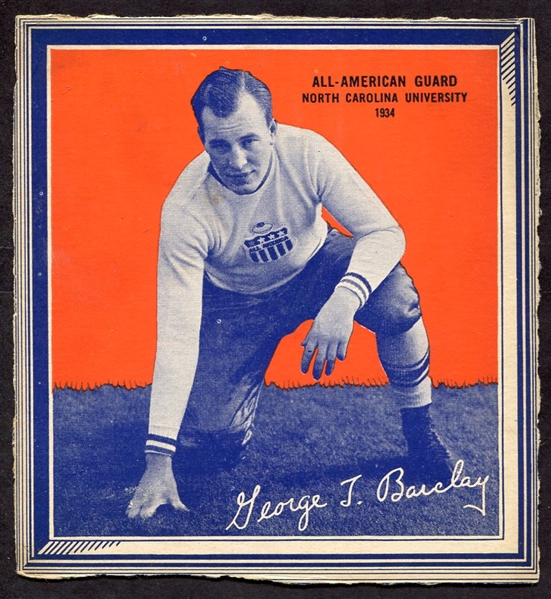 1935 Wheaties All-Americans George Barclay