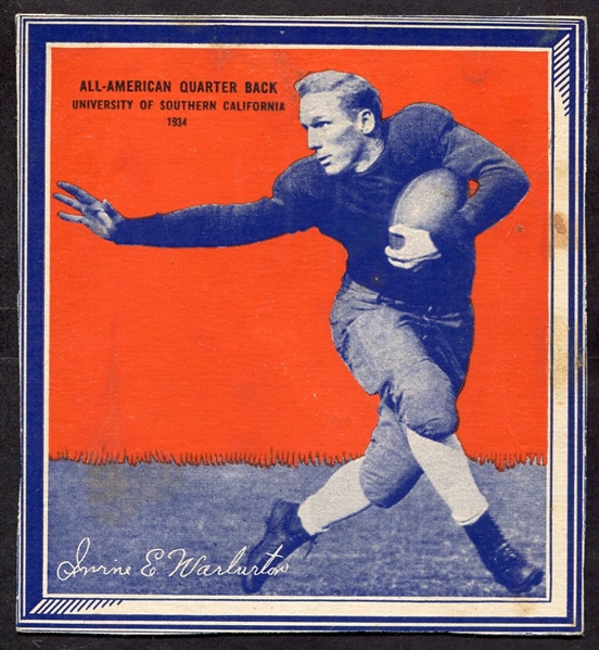 1935 Wheaties All-Americans Cotton Warburton