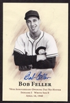 Bob Feller Autographed 70th Anniversary Opening Day No-Hitter