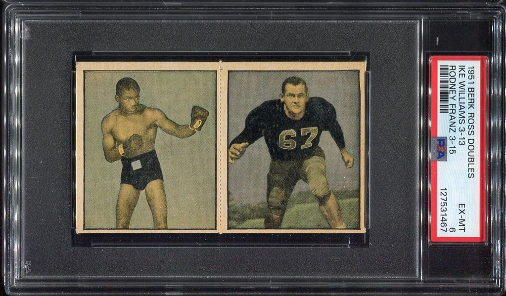 1951 Berk Ross Double Panel Williams / Franz PSA 6