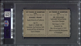 1951 Berk Ross Double Panel Williams / Franz PSA 6