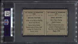 1951 Berk Ross Double Panel Button / Patton PSA 7