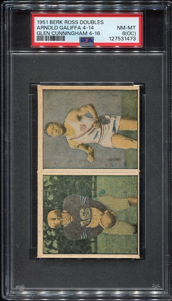 1951 Berk Ross Double Panel Galiffa / Cunningham PSA 8 OC