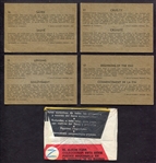 1958 Parkhurst Zorro Cards and Argentina Wrapper