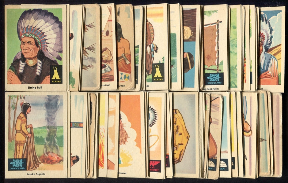 1959 Fleer Indian Trading Cards Complete Set