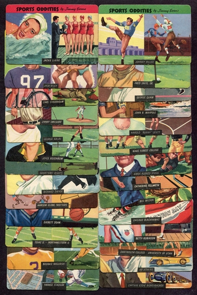 1954 Quaker Oats Sports Oddities Complete Set of 27