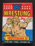 1987 WWF Wrestling Unopened Wax Pack