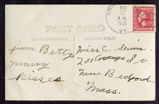 1921 Children's Baseball Game RPPC Union Village Vermont