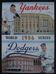 1956 World Series Program Game 3 w/Ticket Stub!