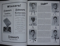 1956 World Series Program Game 3 w/Ticket Stub!