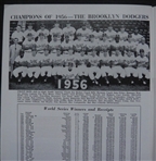1956 World Series Program Ebbets Field Dodgers vs. Yankees