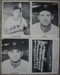 1954 Bill Jacobellis New York Giants Set of 8