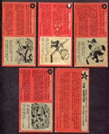 1965 Topps Hockey HOFer/Short Print 5 Different
