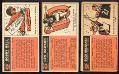 1965 Topps Football Kansas City Chiefs 3 HOF Short Prints