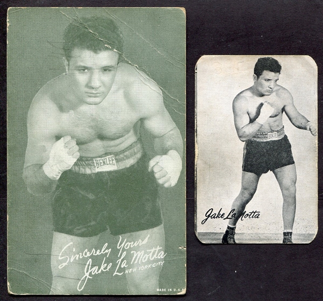Jake LaMotta Exhibits and Bond Bread Card