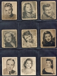 1948 Bowman Movie Stars Complete Set of 36