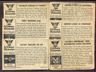 1954 Bowman U. S. Navy Victories Complete Set of 48