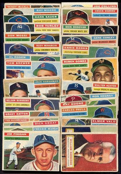 1956 Topps Near Set 337 of 340 