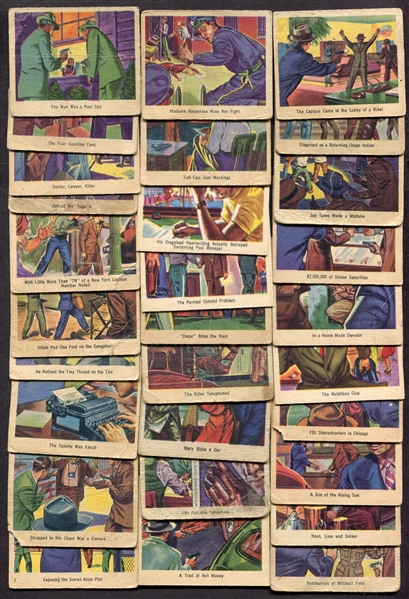 1949 Bowman America Salutes the FBI Near Set 29 of 36