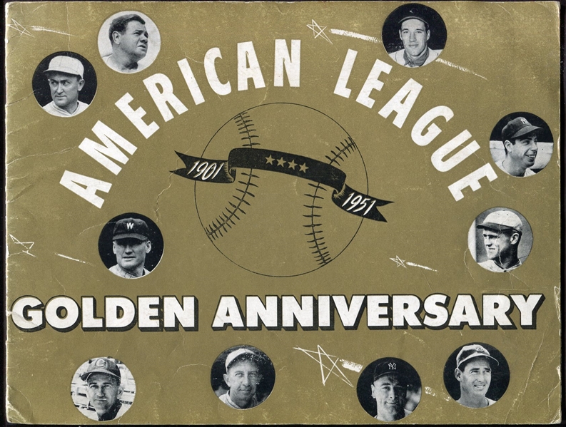 1951 American League Golden Anniversary Booklet